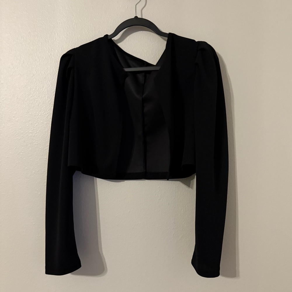 Elegant Black Women's Bolero Jacket